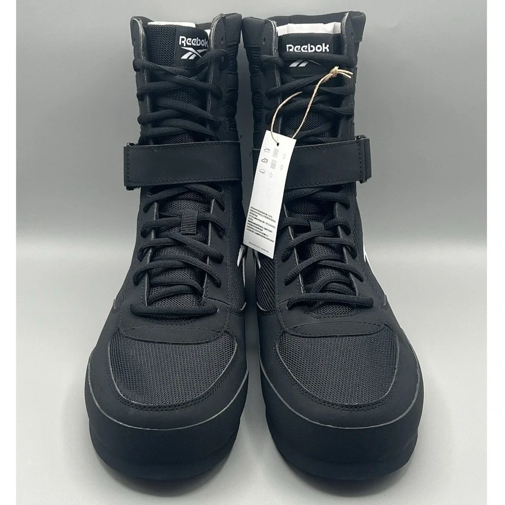Reebok‎ Boxing HI MMA Wrestling Black Sport Boots - Men's Size 12.5